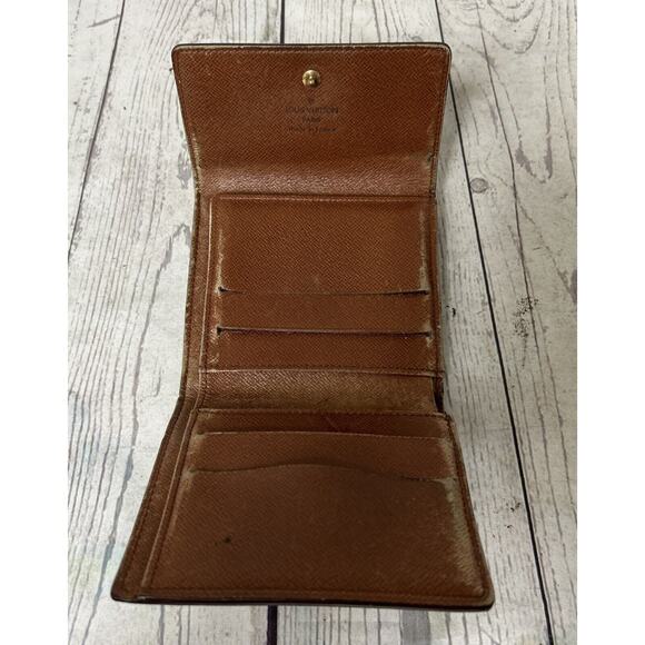 Louis Vuitton Portefeuille Elise Trifold Monogram Compact Wallet Made In France - Picture 5 of 16